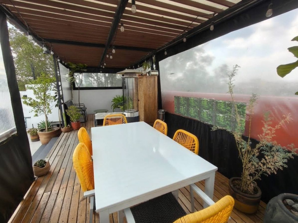 departamento con roof garden privado en quinto piso en col.san rafael