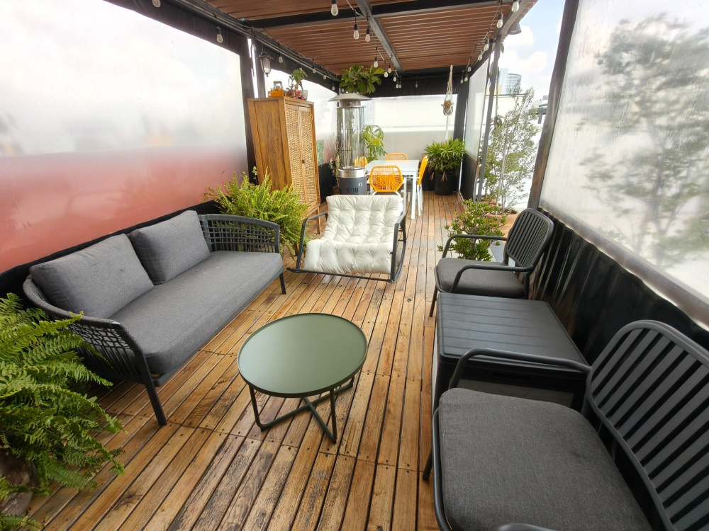 departamento con roof garden privado en quinto piso en col.san rafael