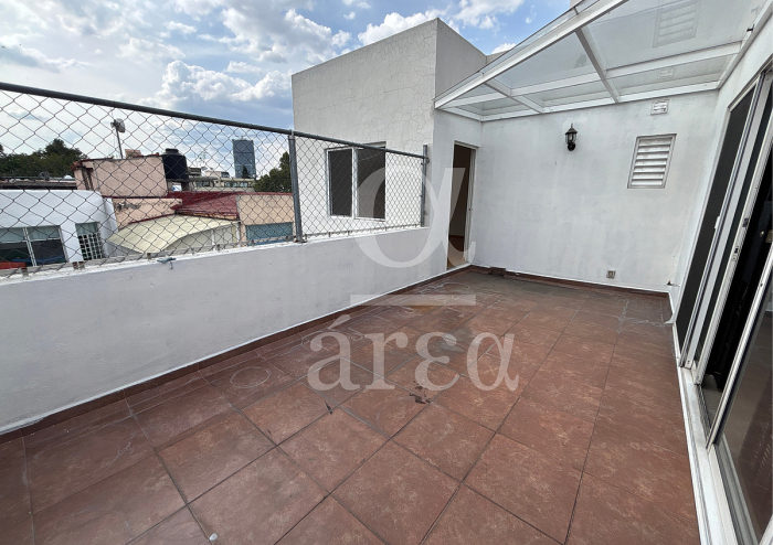 departamento en renta con 2 terrazas - polanco