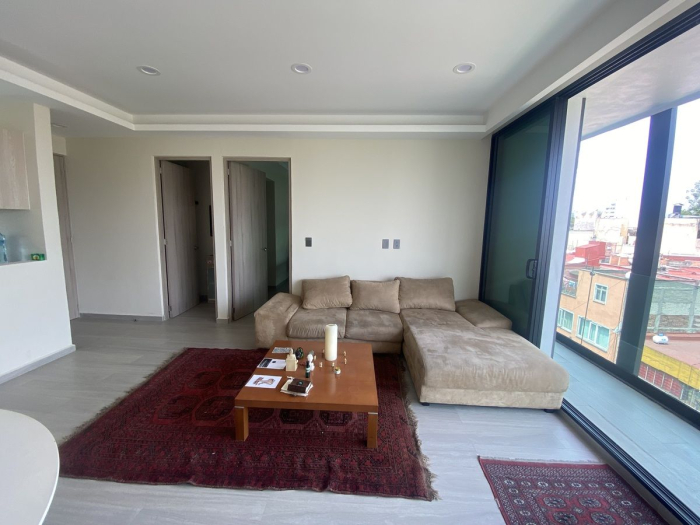 departamento con  terraza y en renta col. narvarte