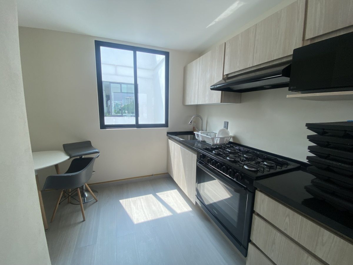 departamento con  terraza y en renta col. narvarte