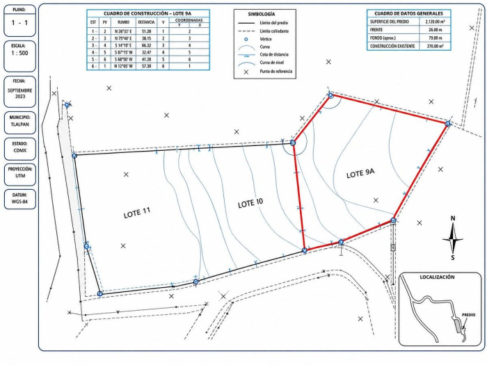 Terreno En VENTA San Miguel  Xicalco TLALPAN