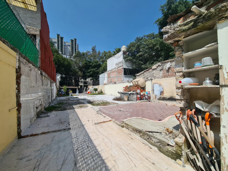 se vende terreno en uxmal santa cruz atoyac col. del valle, cdmx