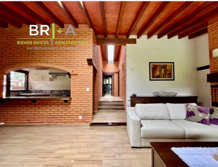 casa estilo rustico, en renta avandaro