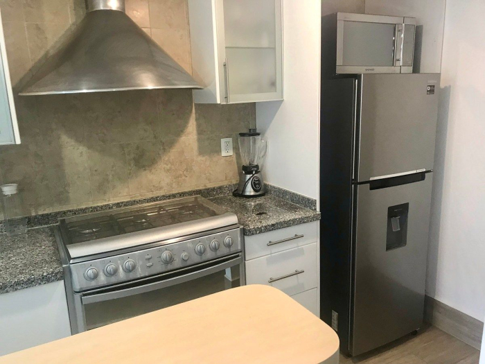 departamento amueblado en renta, en ampliación granada, cerca de polanco