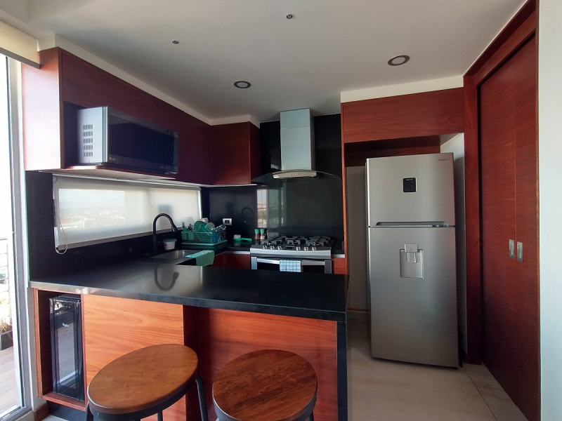 Renta Departamento Amueblado En City Towers Black Vista Volcanes, Piso 18