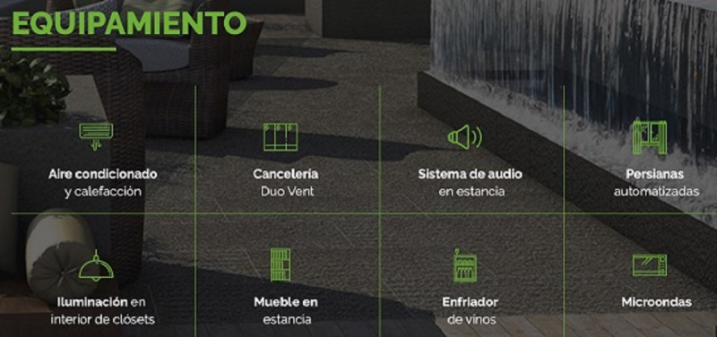 Renta Departamento Amueblado En City Towers Black Vista Volcanes, Piso 18
