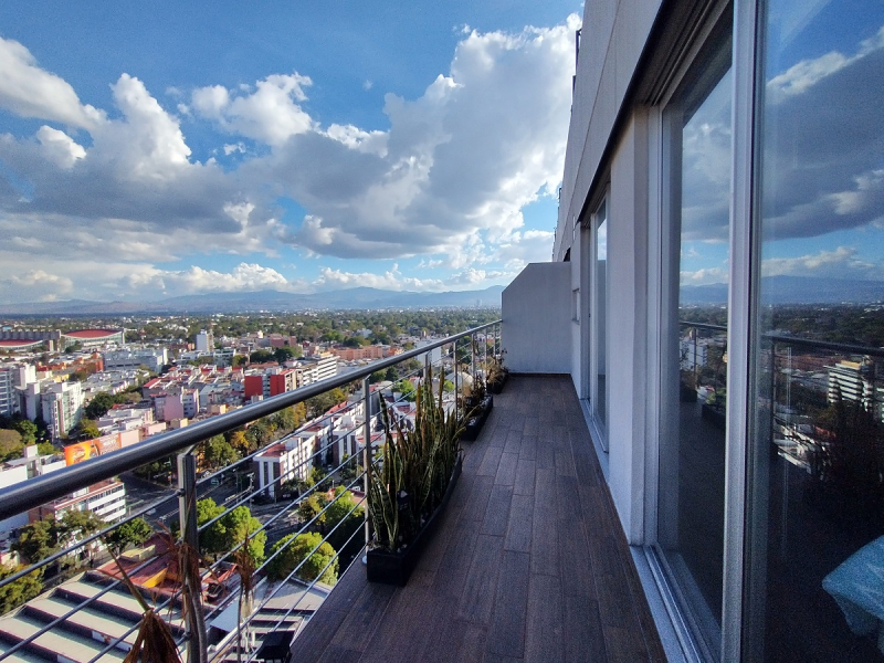 Renta Departamento Amueblado En City Towers Black Vista Volcanes, Piso 18