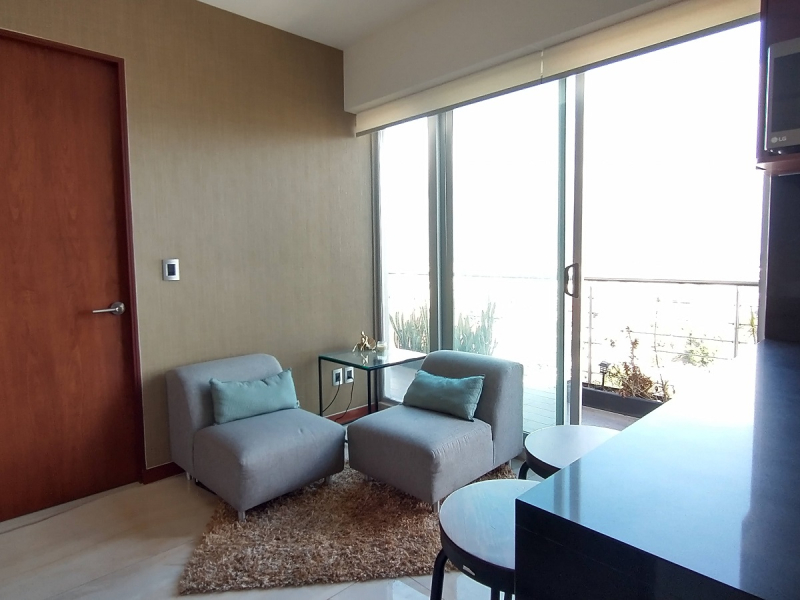 Renta Departamento Amueblado En City Towers Black Vista Volcanes, Piso 18